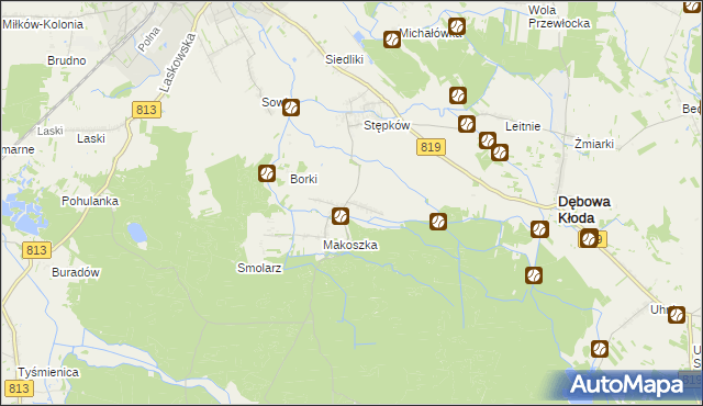 mapa Plebania Wola, Plebania Wola na mapie Targeo