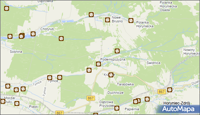 mapa Podemszczyzna, Podemszczyzna na mapie Targeo