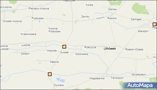 mapa Podlodów gmina Ulhówek, Podlodów gmina Ulhówek na mapie Targeo