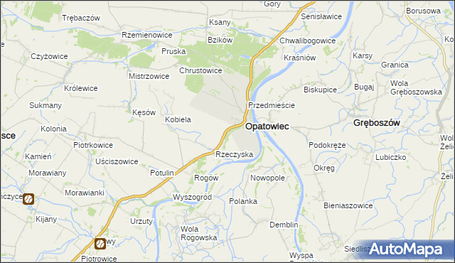 mapa Podskale gmina Opatowiec, Podskale gmina Opatowiec na mapie Targeo