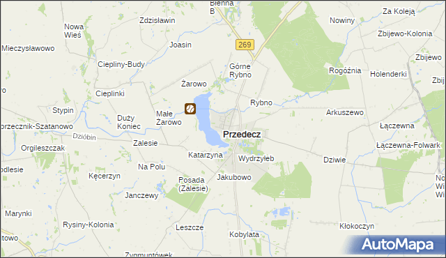 mapa Przedecz, Przedecz na mapie Targeo