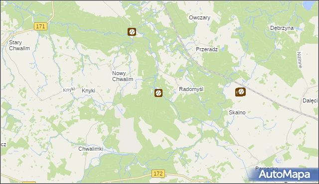 mapa Pustkowie gmina Grzmiąca, Pustkowie gmina Grzmiąca na mapie Targeo