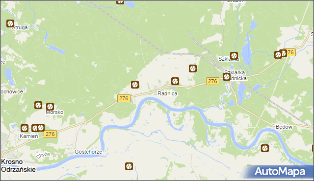 mapa Radnica, Radnica na mapie Targeo