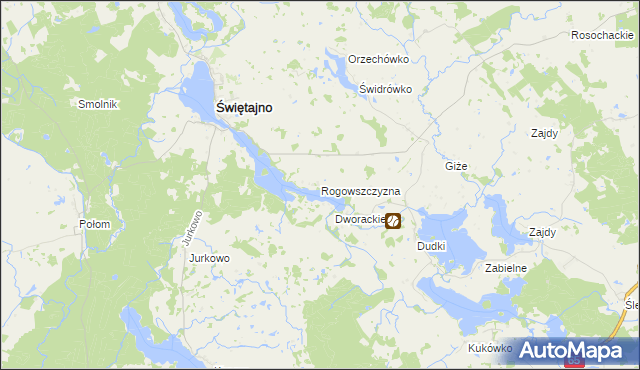 mapa Rogowszczyzna, Rogowszczyzna na mapie Targeo