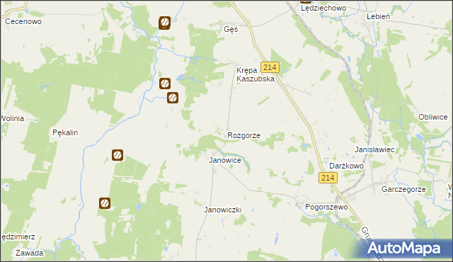 mapa Rozgorze, Rozgorze na mapie Targeo