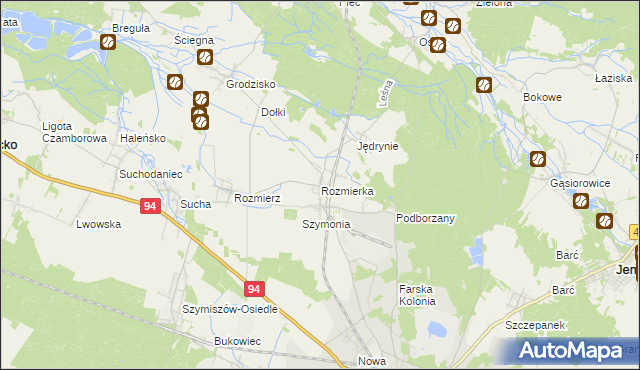 mapa Rozmierka, Rozmierka na mapie Targeo