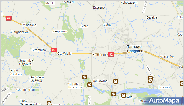 mapa Rumianek, Rumianek na mapie Targeo