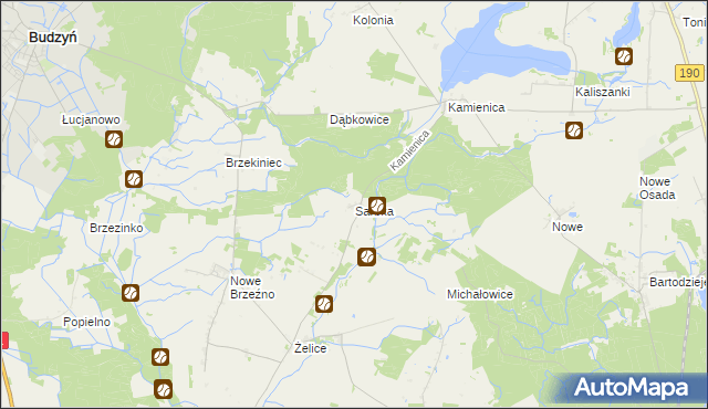 mapa Sarbka gmina Wągrowiec, Sarbka gmina Wągrowiec na mapie Targeo