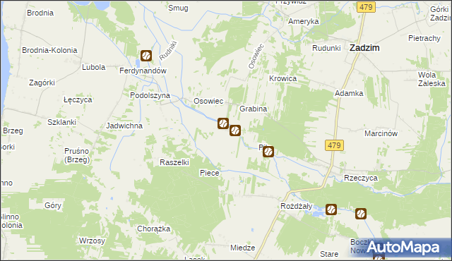 mapa Skęczno, Skęczno na mapie Targeo