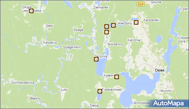 mapa Skrzynia, Skrzynia na mapie Targeo