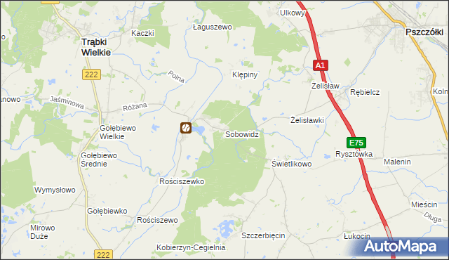 mapa Sobowidz, Sobowidz na mapie Targeo