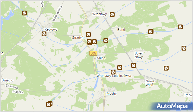 mapa Solec gmina Przemęt, Solec gmina Przemęt na mapie Targeo