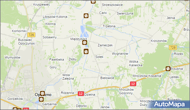 mapa Sołek, Sołek na mapie Targeo