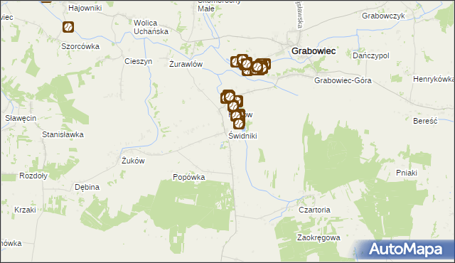 mapa Świdniki, Świdniki na mapie Targeo