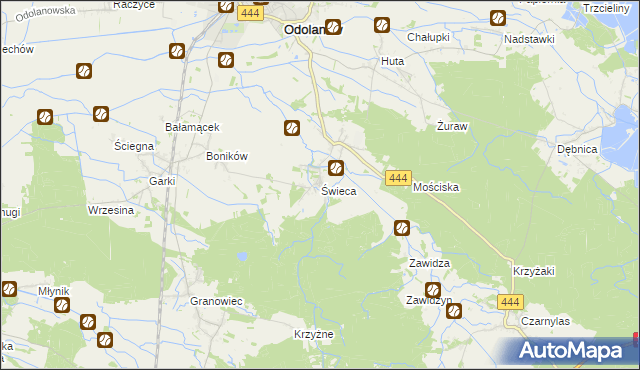 mapa Świeca, Świeca na mapie Targeo