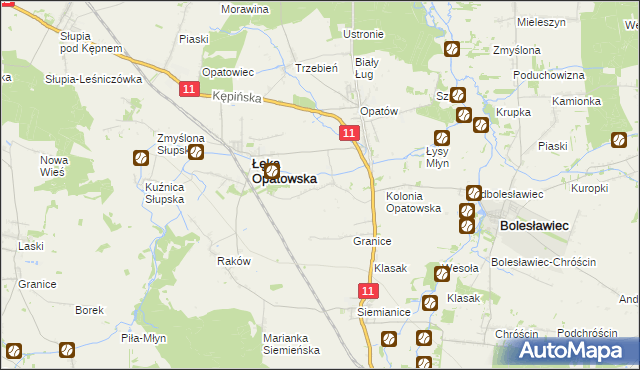 mapa Szalonka, Szalonka na mapie Targeo