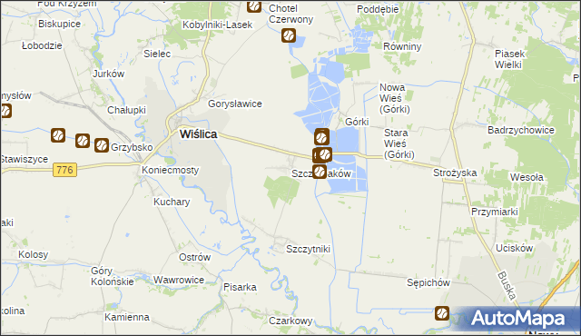 mapa Szczerbaków, Szczerbaków na mapie Targeo