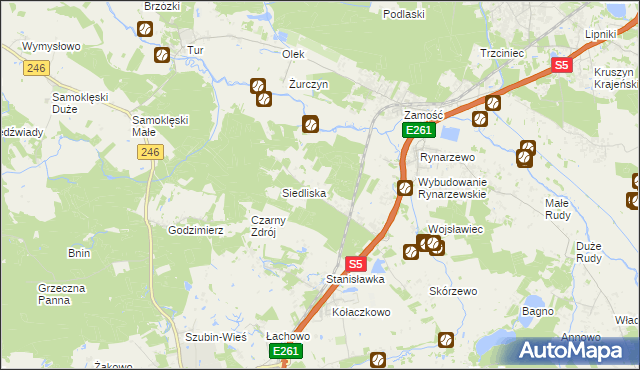 mapa Szkocja gmina Szubin, Szkocja gmina Szubin na mapie Targeo