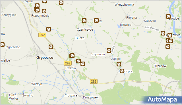 mapa Szymocin, Szymocin na mapie Targeo