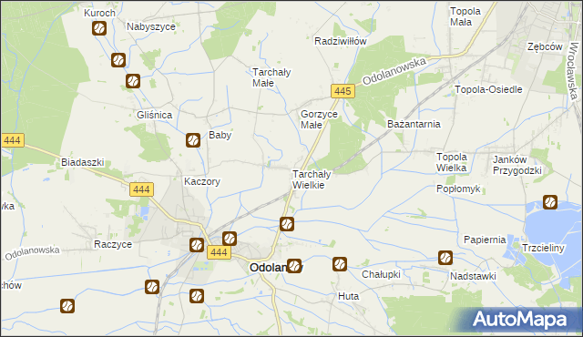 mapa Tarchały Wielkie, Tarchały Wielkie na mapie Targeo