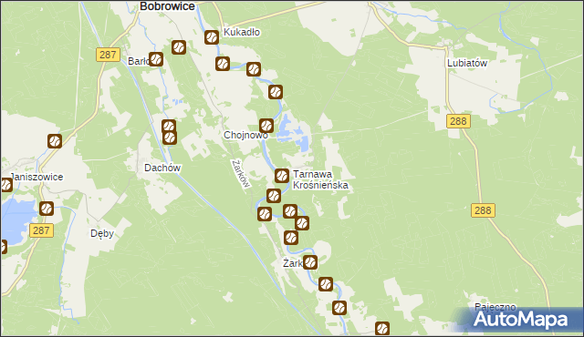 mapa Tarnawa Krośnieńska, Tarnawa Krośnieńska na mapie Targeo