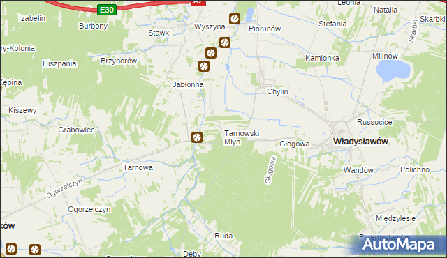 mapa Tarnowski Młyn, Tarnowski Młyn na mapie Targeo