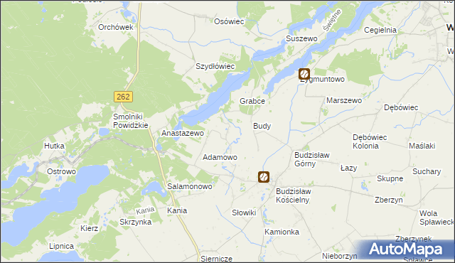 mapa Tręby Stare, Tręby Stare na mapie Targeo