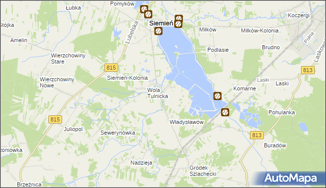 mapa Tulniki, Tulniki na mapie Targeo