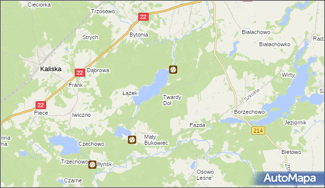 mapa Twardy Dół, Twardy Dół na mapie Targeo