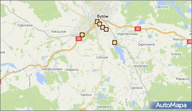 mapa Udorpie, Udorpie na mapie Targeo