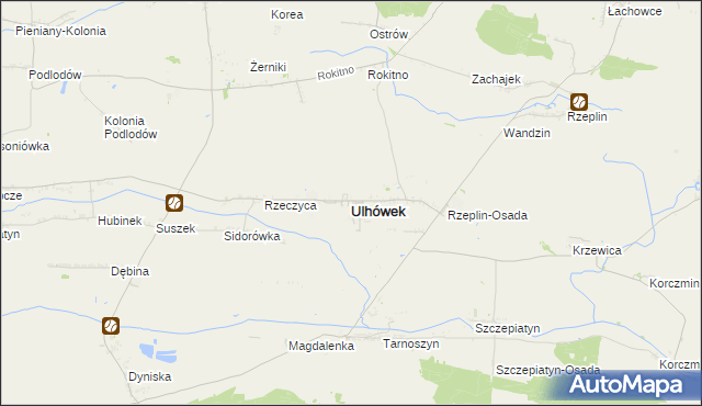 mapa Ulhówek, Ulhówek na mapie Targeo