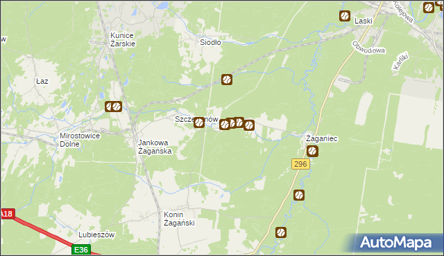 mapa Wilkowisko gmina Iłowa, Wilkowisko gmina Iłowa na mapie Targeo