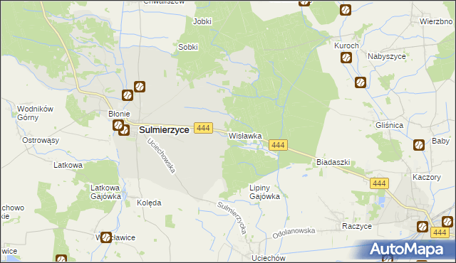 mapa Wisławka, Wisławka na mapie Targeo