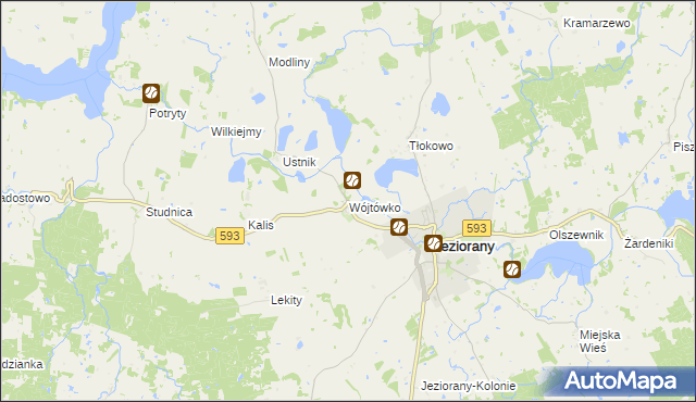 mapa Wójtówko, Wójtówko na mapie Targeo