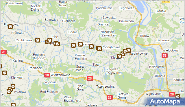 mapa Wola Marcinkowska, Wola Marcinkowska na mapie Targeo