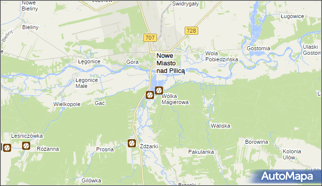 mapa Wólka Magierowa, Wólka Magierowa na mapie Targeo