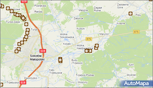 mapa Wólka Niedźwiedzka, Wólka Niedźwiedzka na mapie Targeo