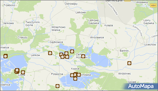 mapa Wrocławice Osada, Wrocławice Osada na mapie Targeo