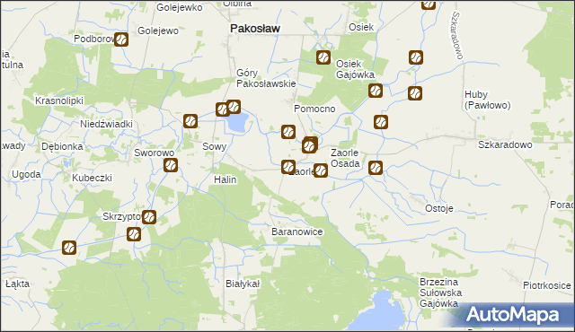 mapa Zaorle, Zaorle na mapie Targeo