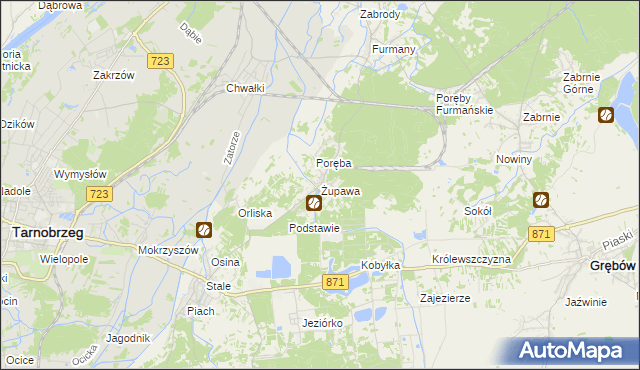 mapa Żupawa, Żupawa na mapie Targeo