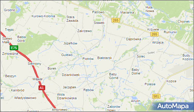 mapa Białotarsk, Białotarsk na mapie Targeo