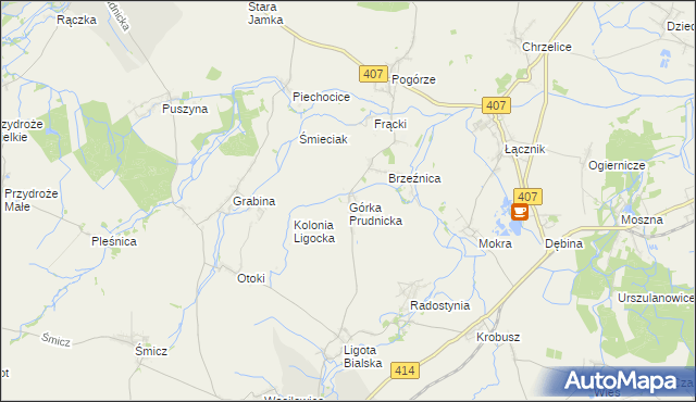 mapa Górka Prudnicka, Górka Prudnicka na mapie Targeo