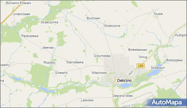 mapa Grzymisław, Grzymisław na mapie Targeo