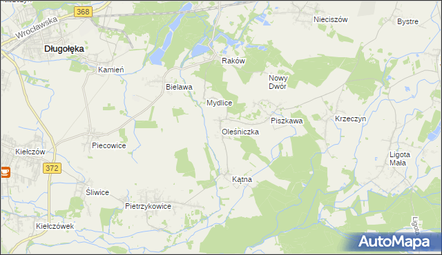 mapa Oleśniczka, Oleśniczka na mapie Targeo