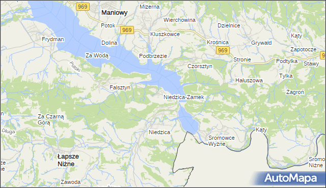 mapa Niedzica-Zamek, Niedzica-Zamek na mapie Targeo