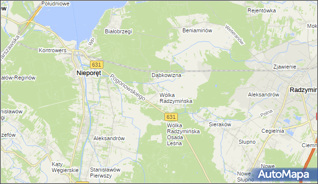 mapa Wólka Radzymińska, Wólka Radzymińska na mapie Targeo