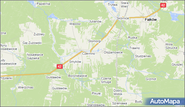 mapa Czermno-Kolonia, Czermno-Kolonia na mapie Targeo