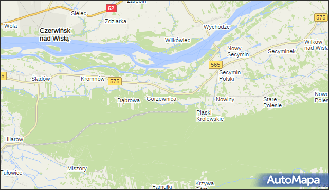 mapa Piaski Duchowne, Piaski Duchowne na mapie Targeo