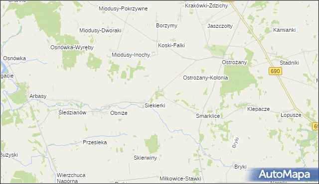 mapa Smorczewo, Smorczewo na mapie Targeo