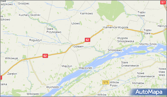 mapa Wólka Przybójewska, Wólka Przybójewska na mapie Targeo